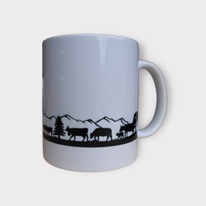 Tasse Alpabzug Gebirge